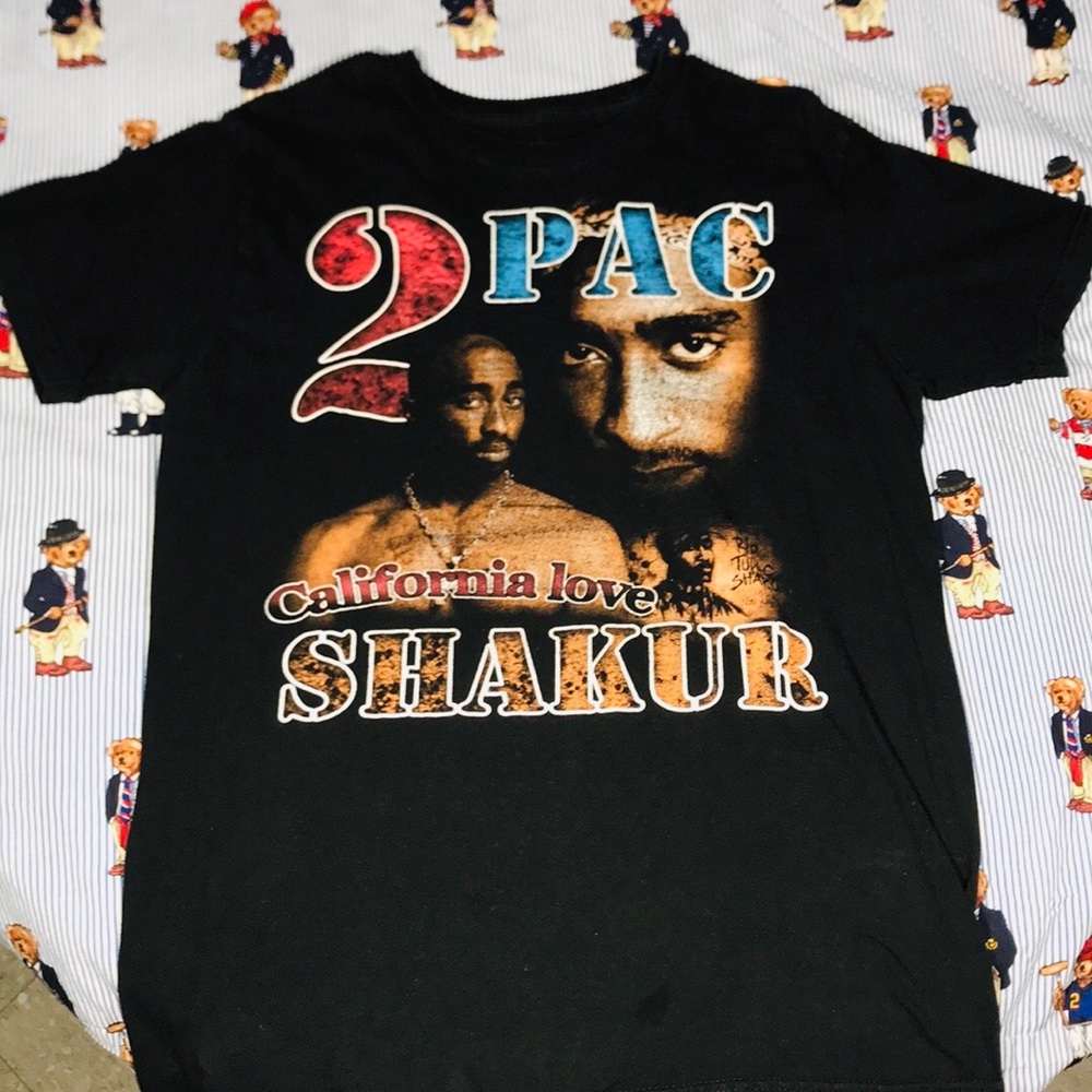 2pac Double Sided T Shirt Sz L